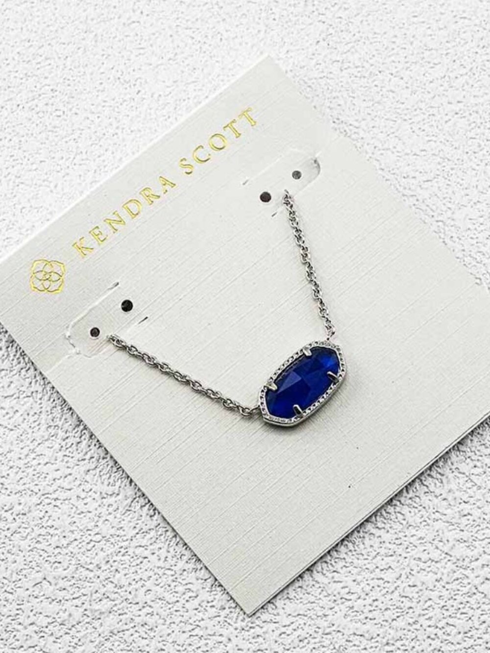 Kendra Scott Blue Stone Pendant Necklace